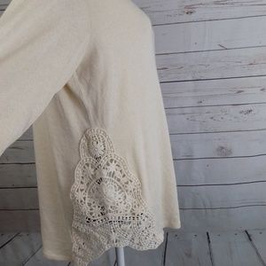 Paper+tee 1X side cutout designed sweater